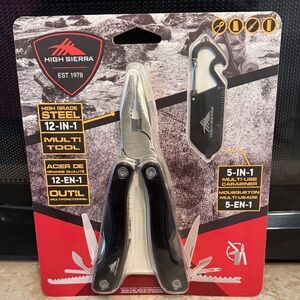 High Sierra Black Multi-Tool with Carabiner